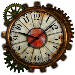 Steampunk Clock Clip Art 500 x 500 Created by Designs by Forte