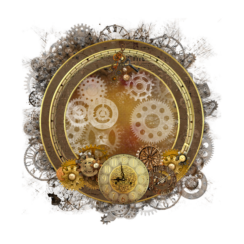 Steampunk Cluster Frame 800 x 800 Created by Designs by Forte