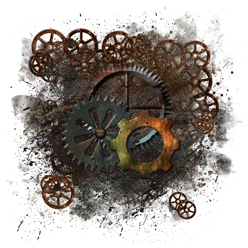 Steampunk Background Element 800 x 800 - Created by Designs by Forte