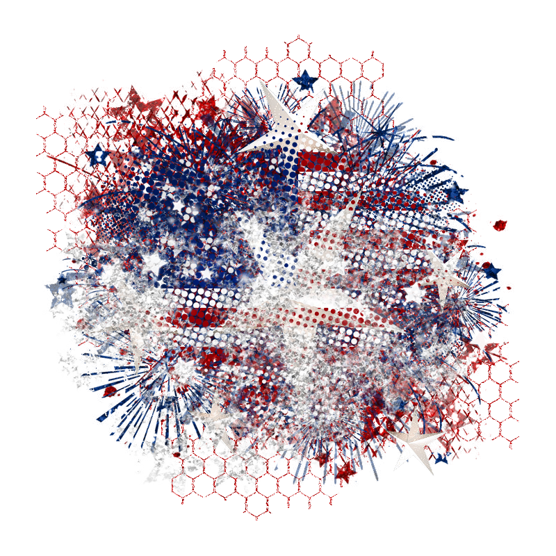 Patriotic Background Element 800 x 800 @ Designs by Forte