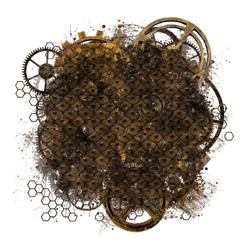 Steampunk Background Element 800 x 800 - Created by Designs by Forte