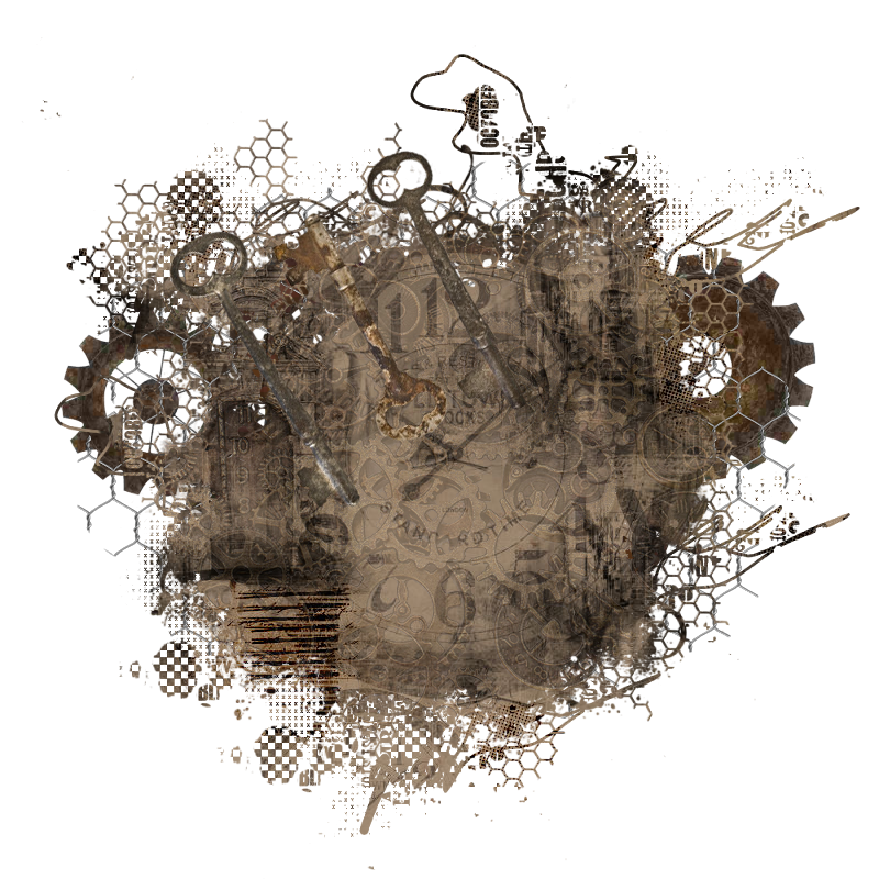 Steampunk Background Element 800 x 800 - Created by Designs by Forte