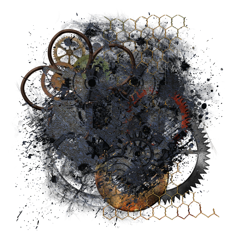 Steampunk Background Element 800 x 800 - Created by Designs by Forte