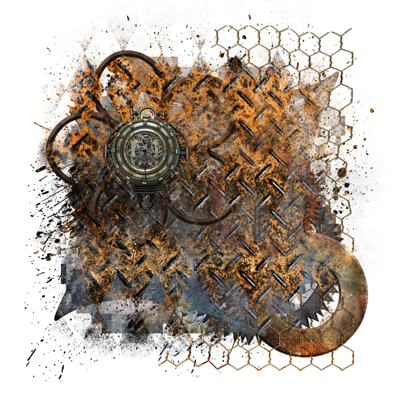 Steampunk Background Element 800 x 800 - Created by Designs by Forte