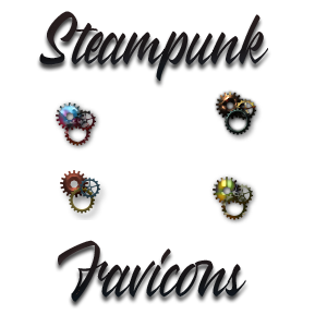 Steampunk Favicons Created by Designs by Forte